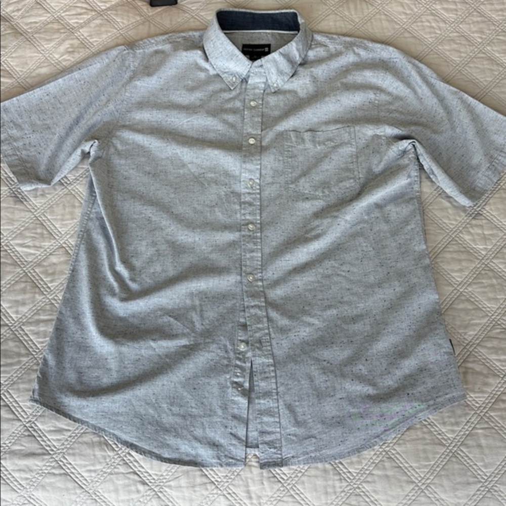 Ocean Current Light Gray Casual Button Down Shirt